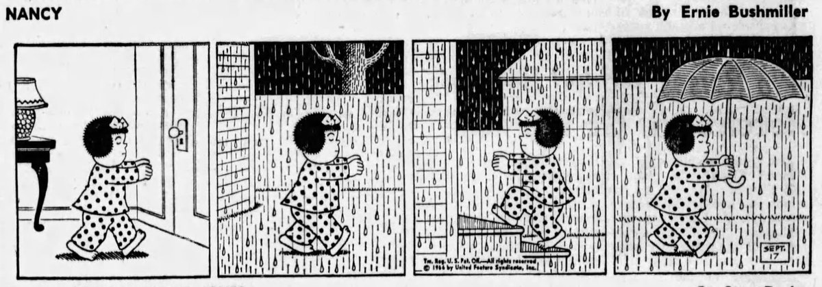 JohnnyCallicutt's tweet photo. Classic Bushmiller 
Nancy 9-17-66 https://t.co/gkrQC9ICKm