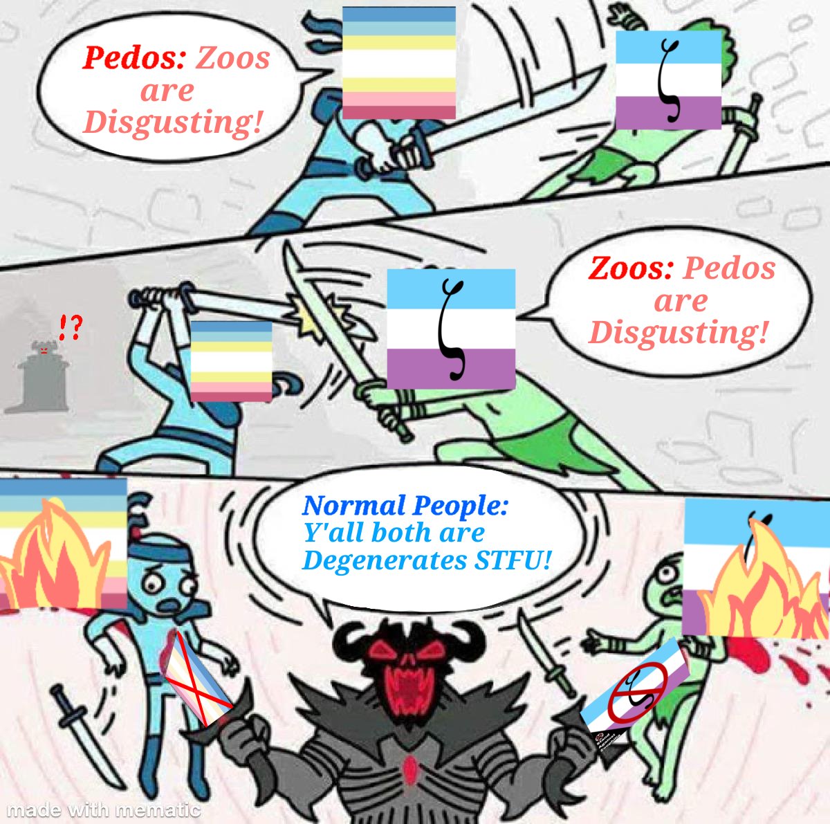 Zevailias's tweet photo. #antizoo #antipedo #antizoomemes #antipedomemes #Memes 

#zoophilia #pedophilia

Children and Animals can't consent! https://t.co/7Puc65OjeW