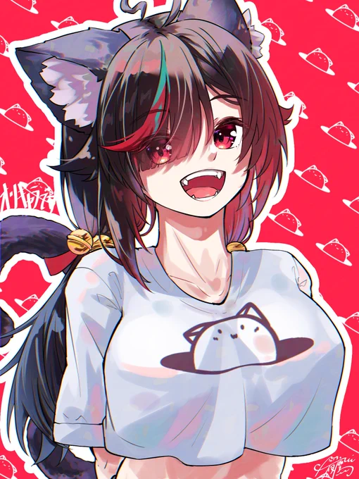 今日のお絵描きうちの子です〜 #オリジナルイラスト 