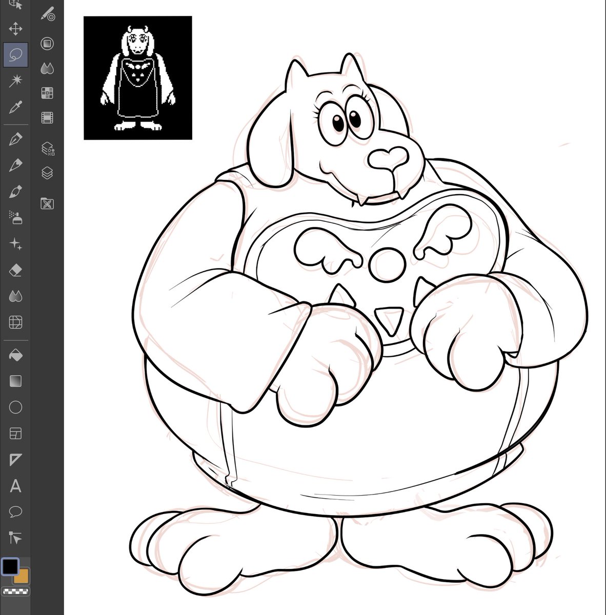 (WiP) *draws Toriel wrong* 