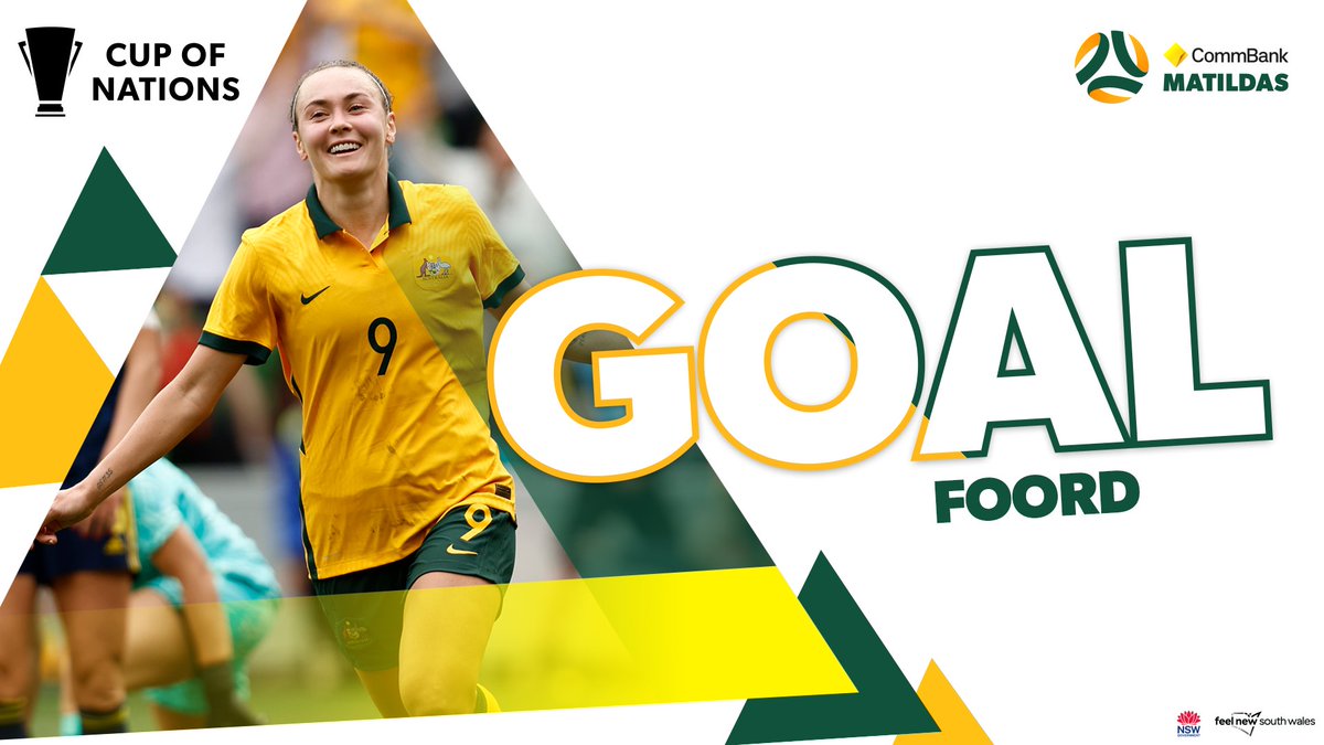 41' <a href="/CaitlinFoord/">Caitlin Foord</a> HEADS HOME OUR THIRD OF THE HALF! 

🇦🇺 3-0 🇪🇸 #AUSvESP 

#WeAreMatildas #CupOfNations