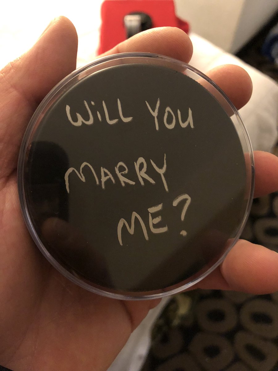 Tommy_C47's tweet photo. thank you @Canes for putting on the #StadiumSeries…. gave me the perfect opportunity to ask this beautiful woman an important question… and she said “YES!” #LetsGoCanes https://t.co/XAjGkefVUz