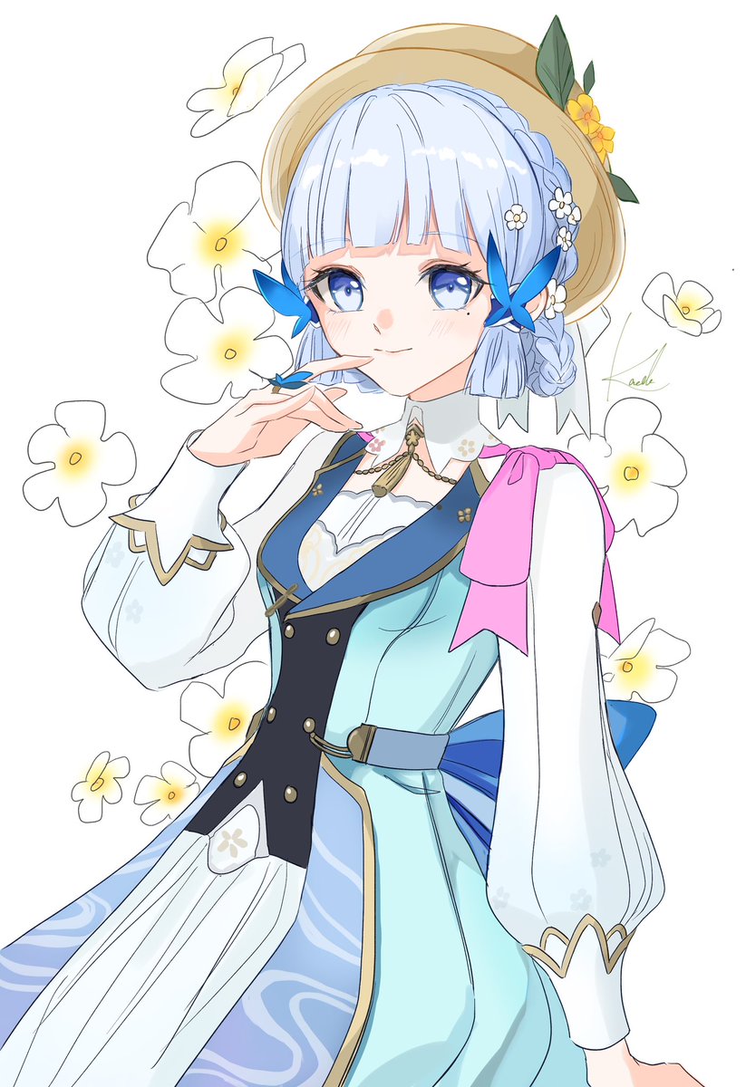 「綾華ちゃんの新スキンが可愛すぎる #Gensinimpact 」|楓のイラスト