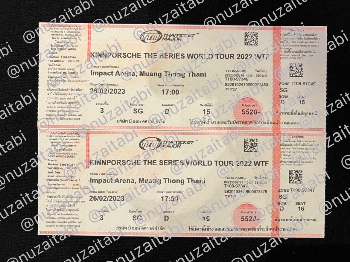 ปล่อยบัตรวันที่ 26 โซนSG แถวD16ใบละ4,500 พร้อมเบเนฟิต 
นัดรับจ่ายสด หรือจะจ่ายหน้าคอนก็ได้
สนใจ dm มาคุยกันก่อนได้ให้ผ่อน 2 เดือน
#kinnporscheworldtour2023  
#kinnporscheworldtourinbkk
#KinnporscheWorldTour 
#KPWT2023WTFTicketsday 
#ตลาดนัดคินน์พอร์ช