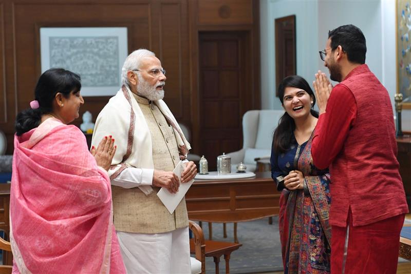 riteshagar's tweet photo. 1/ With the blessings of माननीय Pradhan Mantri @narendramodi ji, we are all set for a new beginning. Words cannot express the warmth with which he received us. https://t.co/CVx7Nzgyr3