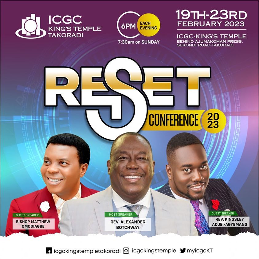 myicgcKT's tweet photo. May the Lord help you grow spiritually.
We are taking off live TODAY @ 7:30am.
The venue is ICGC Kings Temple, Takoradi.
Don't be left out.
Get Up!
Dress UP!!
Show Up!!!
#Reset2023
#ICGCKingsTempleTakoradi
#WeAreICGC https://t.co/cP2Z2LOS6V