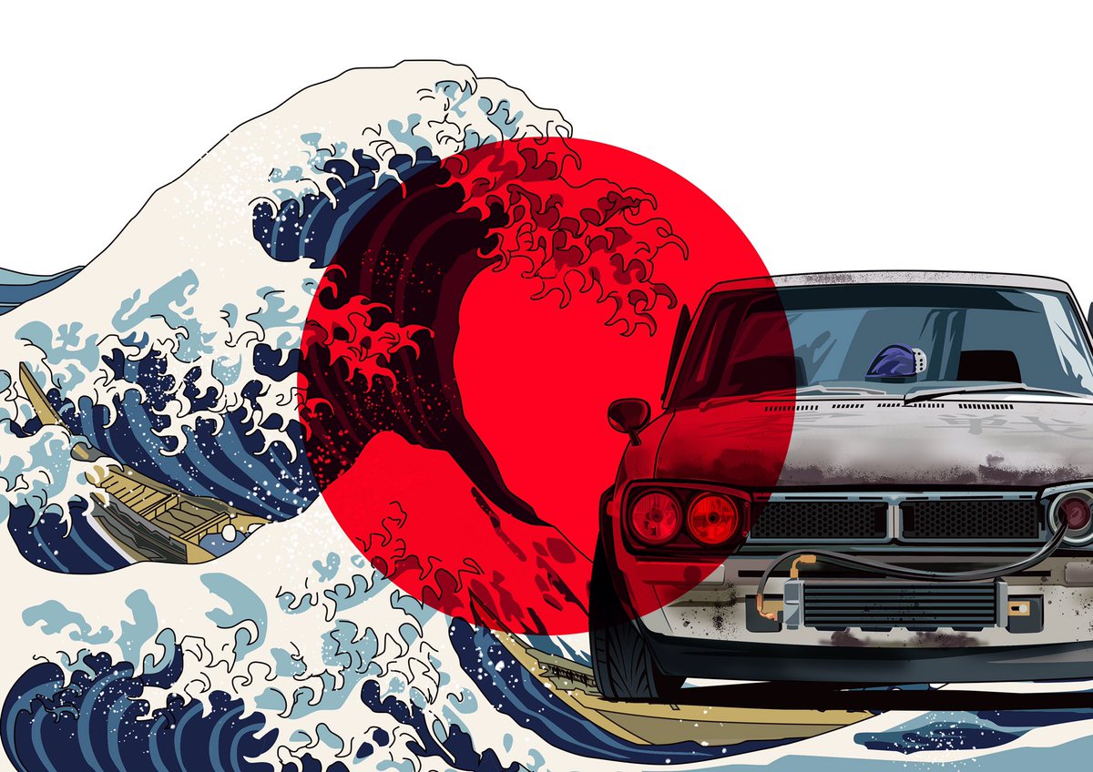 myasuda18's tweet photo. 和をイメージして制作。
@StevesPOV 
#ハコスカ
#スティーブ的視点
#サムズアップ
#和風
#gtr https://t.co/UkTOuUrwbb