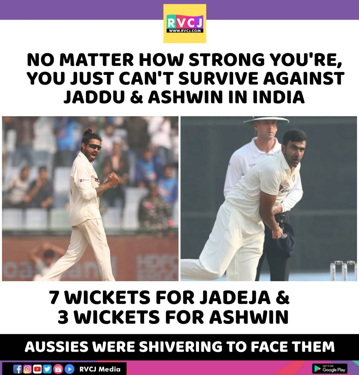 RVCJ_FB's tweet photo. Ravindra Jadeja &amp; Ravi Ashwin 🔥🔥
#INDvAUS https://t.co/WS3tYo6TjL