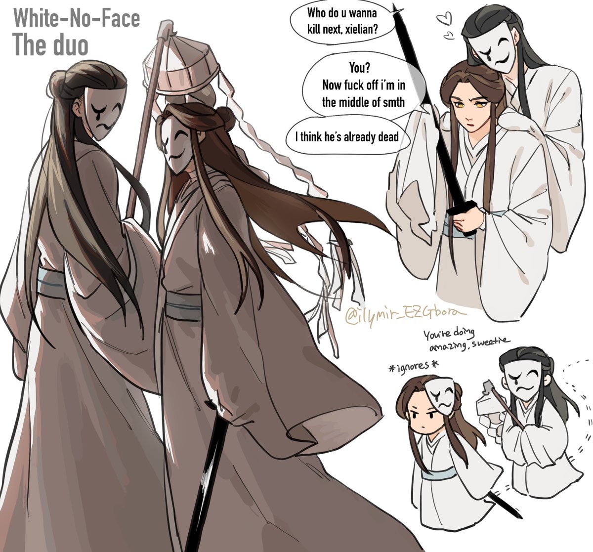 TGCF SPOILERS!!!!

What-if scenario where xl stayed edgy and hc stayed in heaven but it's 90% me delulu 

#tgcf #天官赐福 #huacheng #xielian #hualian #baiwuxiang #whitenoface 