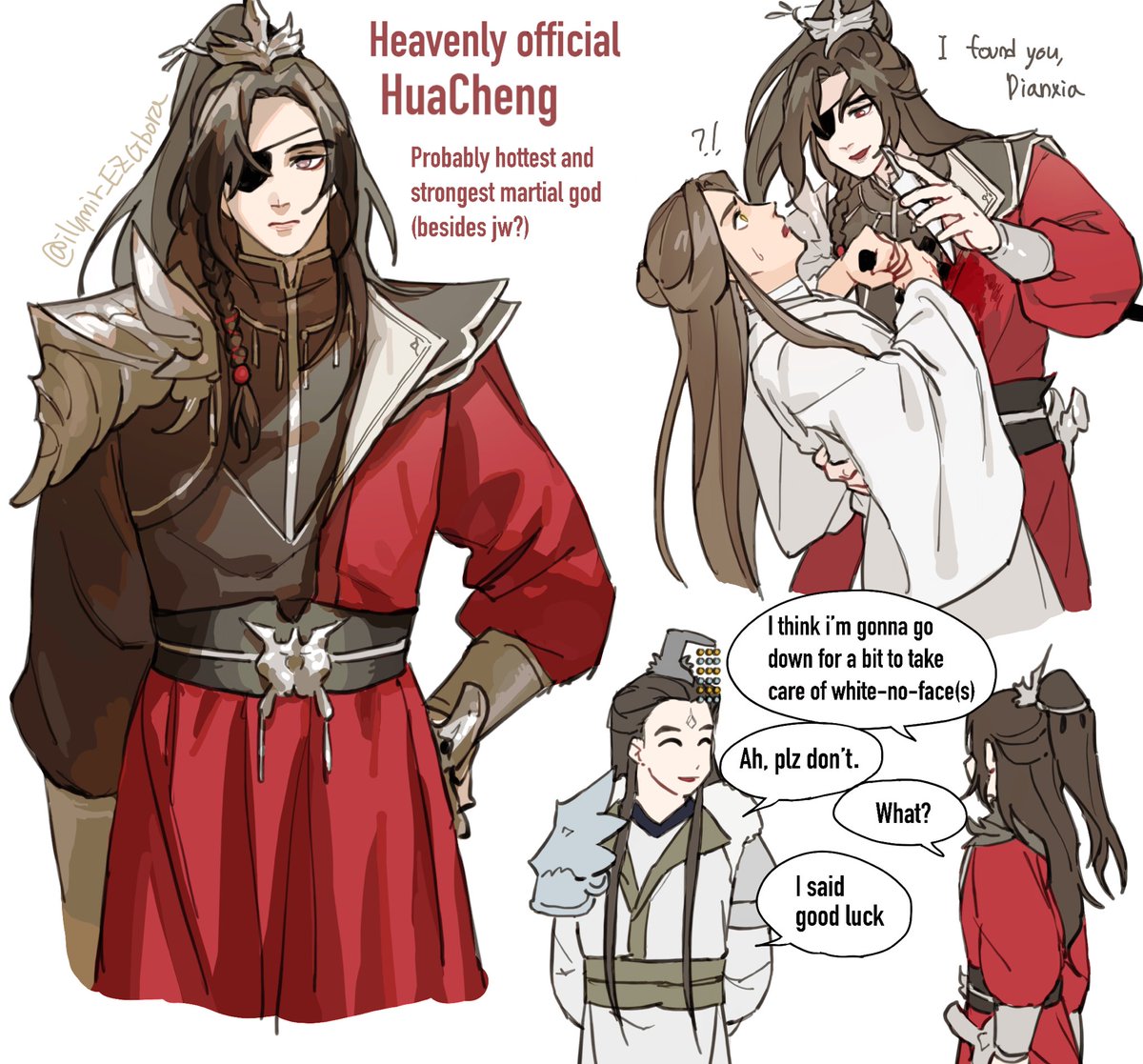 TGCF SPOILERS!!!!

What-if scenario where xl stayed edgy and hc stayed in heaven but it's 90% me delulu 

#tgcf #天官赐福 #huacheng #xielian #hualian #baiwuxiang #whitenoface 