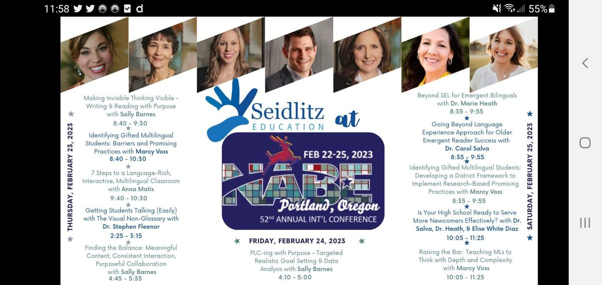 Whose  going to #NABE2023 this year?? Come see me and the Seidlitz team! Look 👀whose find to be there👇 @Seidlitz_Ed @DrCarolSalva @elisewhitediaz