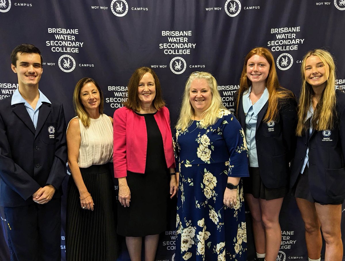 What a highlight visiting Rebecca Cooper &amp; team at Brisbane Waters Secondary College Woy Woy Campus. Great opportunity to celebrate the school being 3rd in state for most improved HSC results 2022! No doubt as to why...every strategic decision is about students, known and valued.