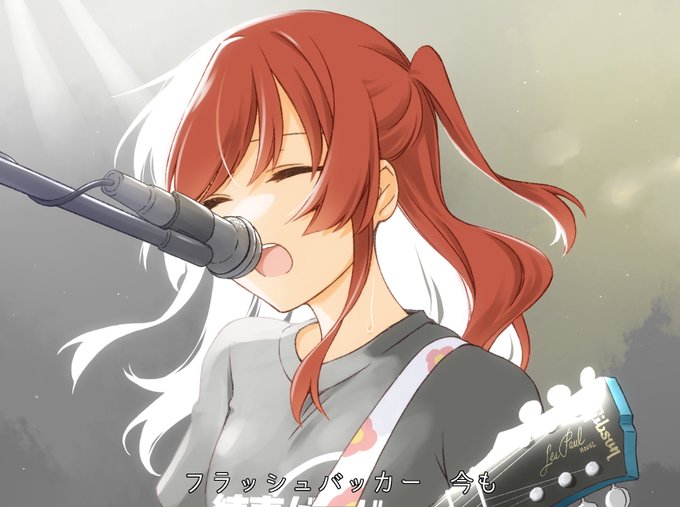 「ギター 赤髪」のTwitter画像/イラスト(人気順)