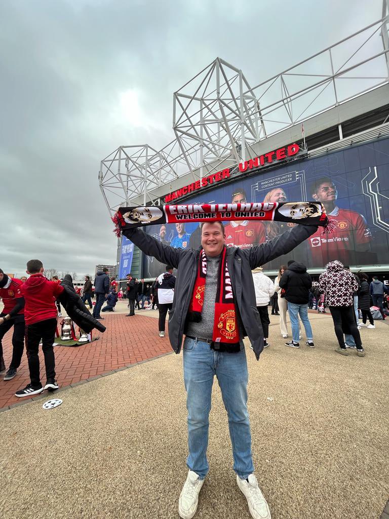 Joskok1992's tweet photo. Next Stop: Theatre of Dreams! #ManchesterUnited #MUFC #MUNLEI #tenhag #groundhop https://t.co/zq1RUWObAH