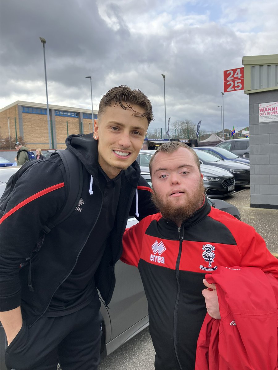 PaintedPonyLady's tweet image. Another fab afternoon watching @LincolnCity_FC v Pompey. As usual, James had a blast! Thanks guys.