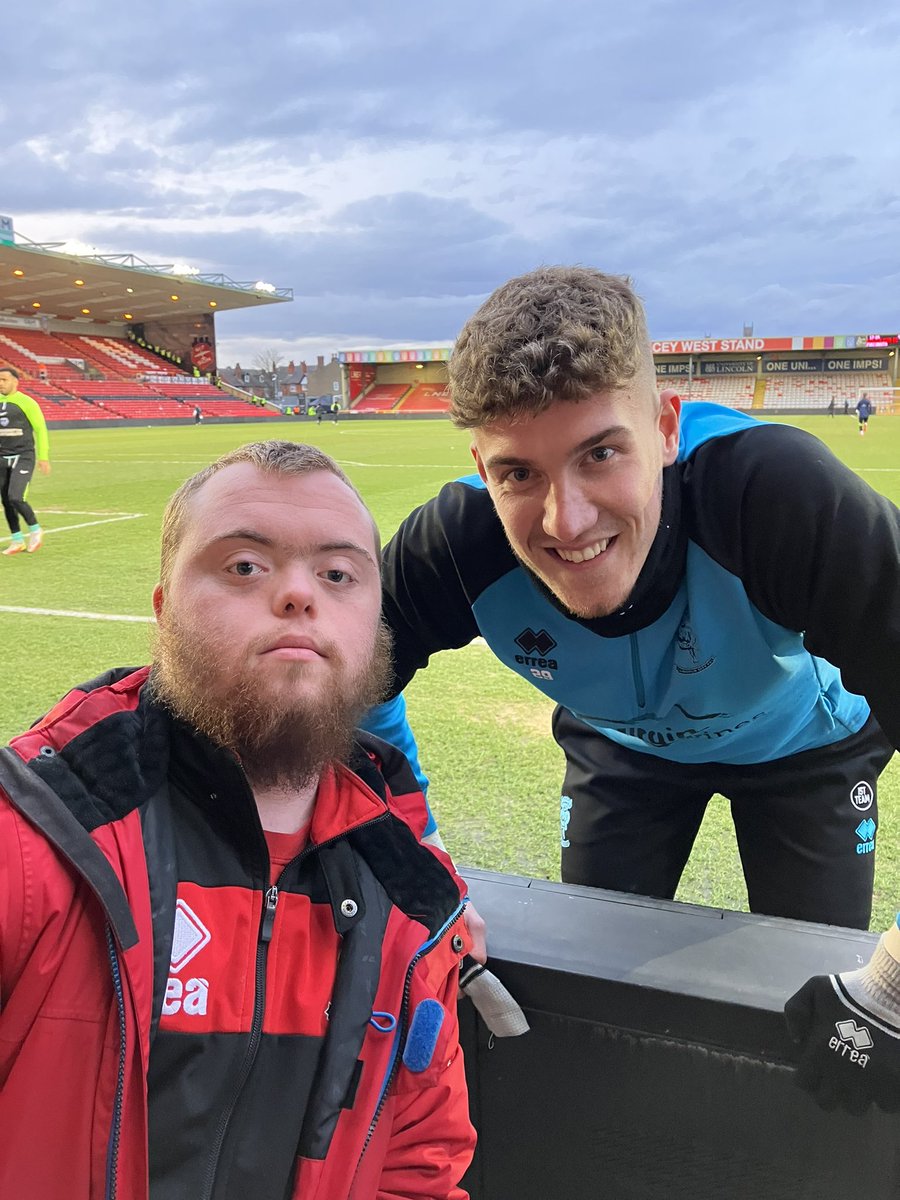 PaintedPonyLady's tweet image. Another fab afternoon watching @LincolnCity_FC v Pompey. As usual, James had a blast! Thanks guys.