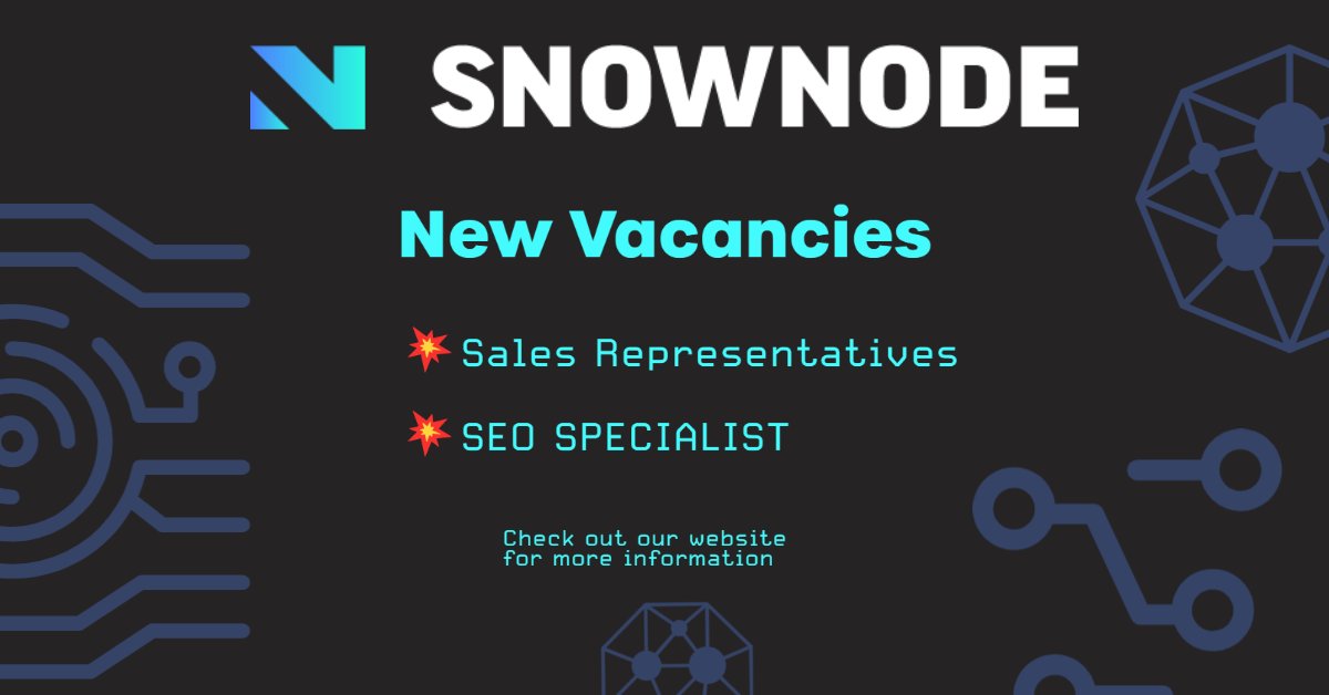 SnowNode's tweet photo. We are hiring!!
Want to work with a ever growing team?
Check jobs available here: https://t.co/vOJuwtWPwB
#minecraft #minecraftserverhost #snownode https://t.co/FraLk2avAj