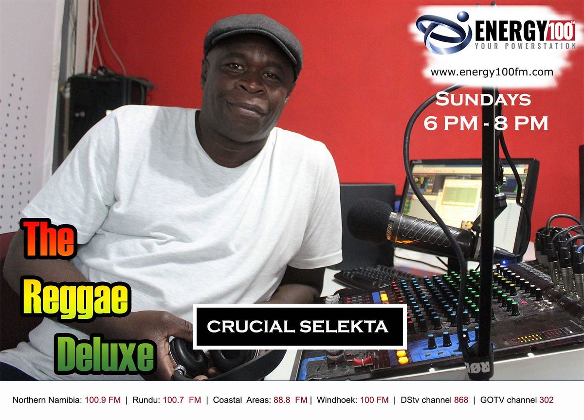 𝗥𝗘𝗚𝗚𝗔𝗘'𝘀 𝗡𝗜𝗖𝗘𝗡𝗘𝗦𝗦 𝗢𝗡 𝗔 𝗦𝗨𝗡𝗗𝗔𝗬
#TheReggaeDeluxe on #ReggaeLoveSundays with <a href="/CrucialSelekta/">𝐂𝐫𝐮𝐜𝐢𝐚𝐥 𝐒𝐞𝐥𝐞𝐤𝐭𝐚 🇳🇦🇰🇪</a>
#Energy100FM 🇳🇦
📻 Northern Namibia: 100.9 | Coastal Areas: 88.8 | Windhoek: 100 FM
📺 DSTV: 868 | GOTV: 302
energy100fm.com
radio.garden/listen/energy1…
❤️💛💚