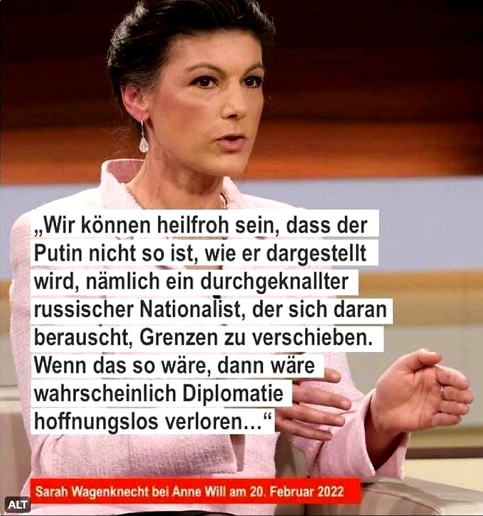 WOLF LOTTER 🦉 on Twitter "RT wborrs Mein Foto von Wagenknecht wird gerade hundertfach