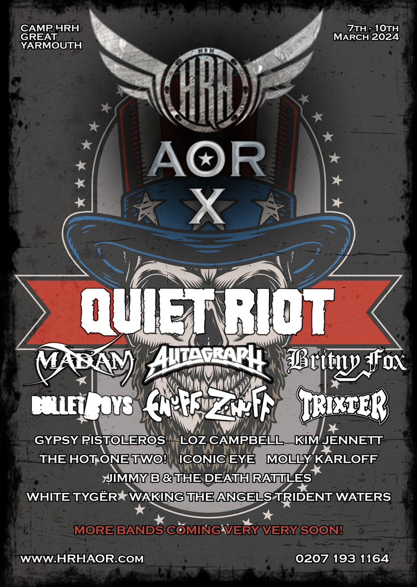 Autograph returns to the UK! 🇬🇧 Join us at the Hard Rock Hell AOR Festival with our friends Quiet Riot, Madam X, Britny Fox, Bulletboys, Enuff Z' Nuff, Trixter and more!  🇬🇧 

hrhmag.com/2023/02/17/hrh…