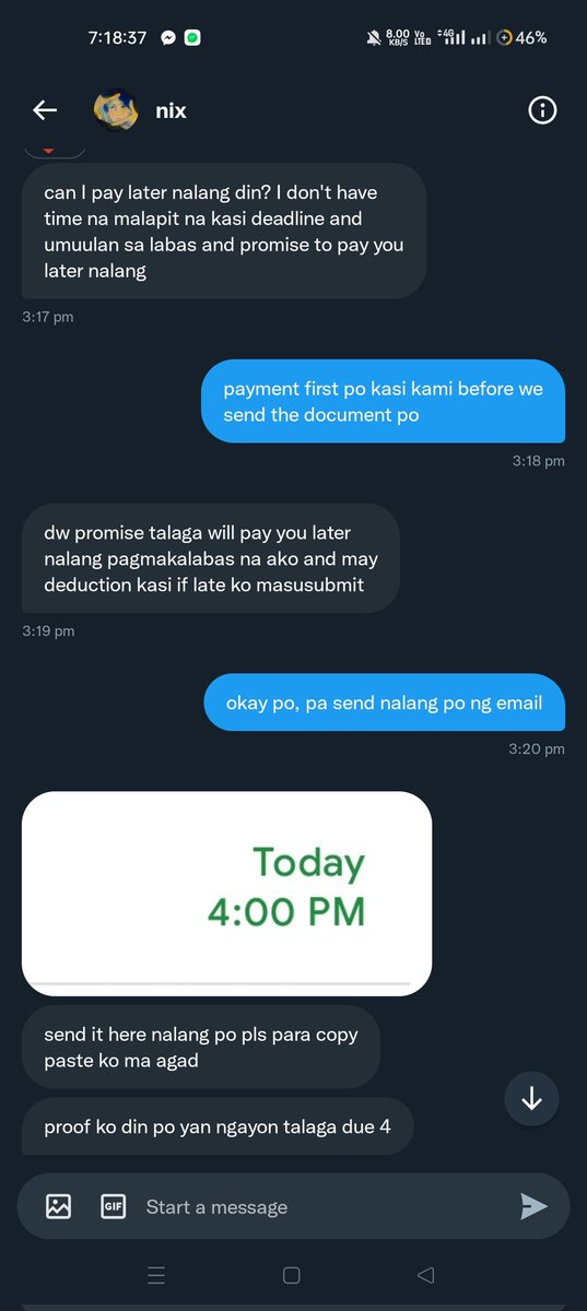 I can't wait any longer, @nixie_fro is a scammer, nag pagawa siya sakin and said will pay later, pero wala pa din, di man ako na block, pero di na din siya nag reply sakin. I do hope karma hits you tenfold :> ISTG you will. 

lf commissioner
lf client