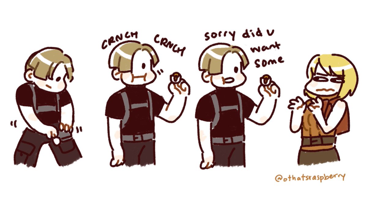 watching @steveyurko stream re4 and was reminded of my pants egg comic