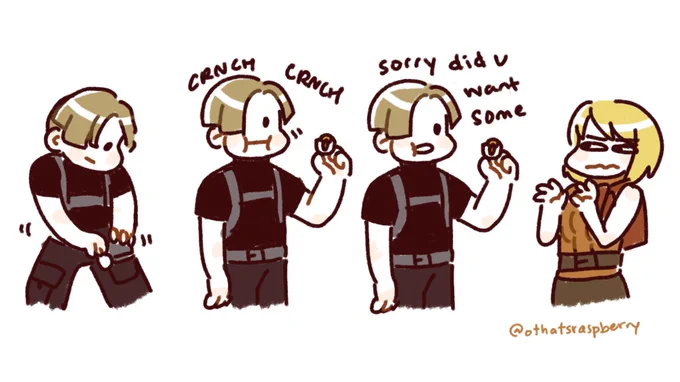 watching @steveyurko stream re4 and was reminded of my pants egg comic 