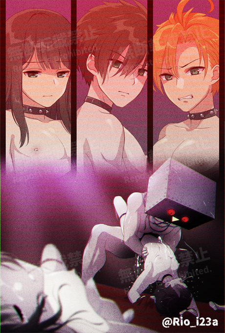 【個人依頼/NSFW🔞】
えらさん( @AFPW_jobberERA)からのご依頼で、小説の立ち絵と挿絵を描かせて頂きました!ifストーリー版の仁科3兄弟です💥
※掲載許可を頂いております。 