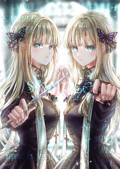 表紙イラストのご依頼でしたとても魅力的な双子の女の子を描かせて頂き、ありがとうございました#有償依頼 