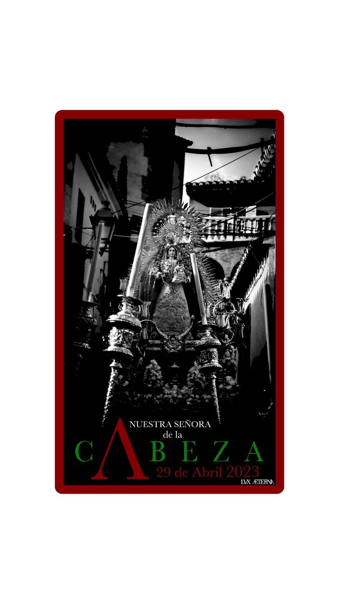 juventudcabeza's tweet photo. OFICIAL 📣
#Cartel anunciador de nuestra hermandad para la #procesión gloriosa del próximo 29 de #abril de 2023, obra de D. Miguel María Ortega García.
#JuventudCabezaVM https://t.co/fErNoTxeA8
