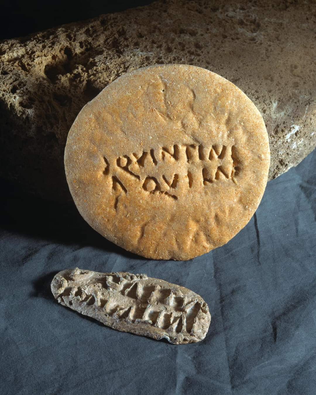 Dr. M.F. Khan on X: A Roman Bread Stamp. This one reads: Quintini