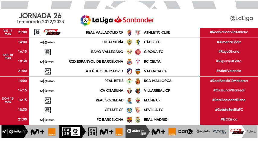 Jornada 26 LaLiga