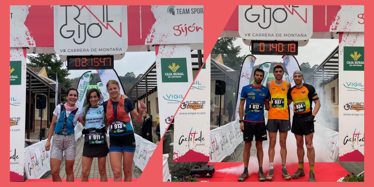 Enhorabuena a los ganadores y ganadoras del Trail Mediano #Gijon:
🥇Bruno Argüelles Díaz /Lara Menéndez Peña 
🥈Ignacio Pello Álvarez / Ángela Ruiz Fernández 
🥉Marcos García Villa / Cristina Pérez Carbajales
 🧐 Consulta los resultados ▶️empa-t.com/resultados/Tra…