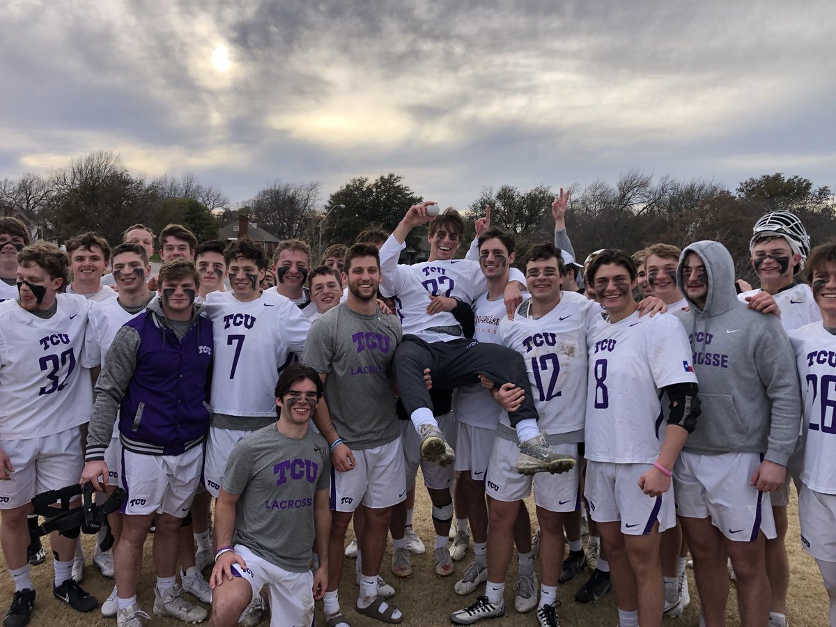 markpurcell59's tweet photo. Team TCU - Strong win today 12-10 vs Auburn.  First W in goal for Blake Martin!! @tcufrogslax https://t.co/mH2Oy8egQc