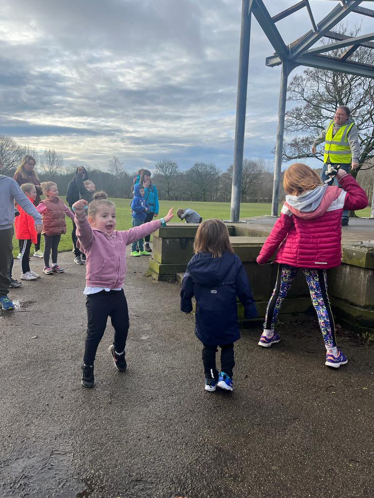 irowanman's tweet photo. Daisy was delighted to receive her half marathon #juniorparkrun wristband this morning! ❤️ https://t.co/3HD8vI49mS