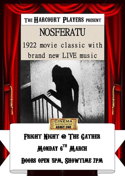 Looking For Something Different? Then look no further!  Coming to The Gather this March 'The Harcourt Players' presenting two Silent Movie Classics accompanied by live music.  

Tickets £5 per person, kids free.  

Full menu available.

To book 01880 739215

#Kintyre66