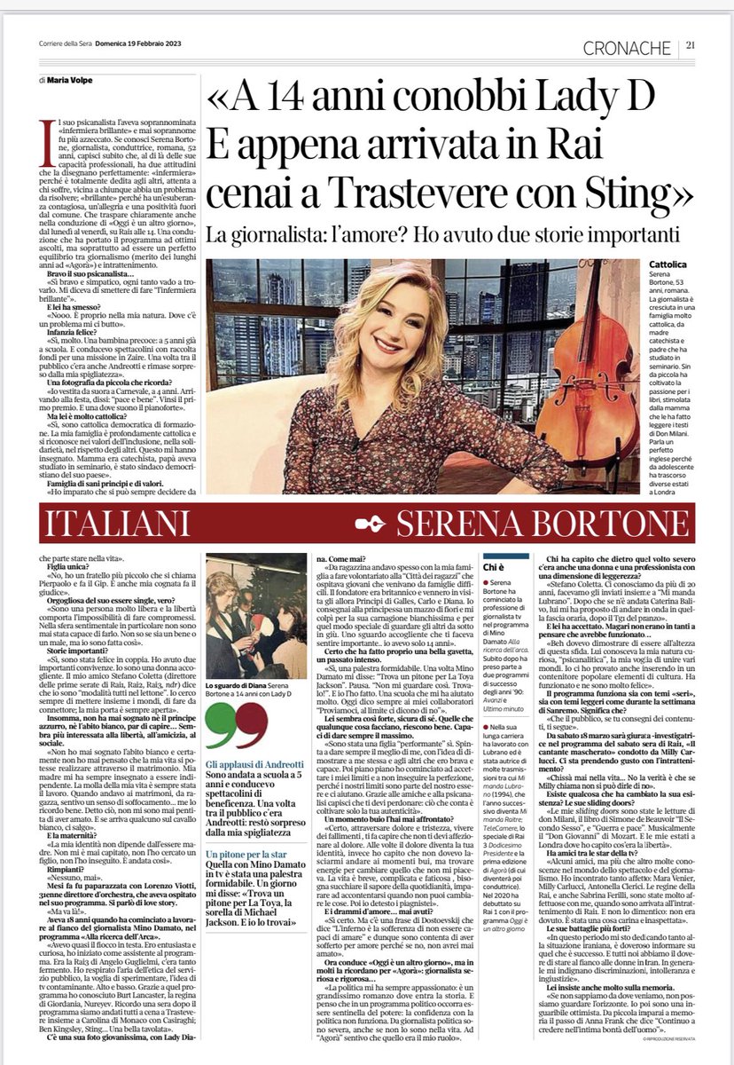 Grazie alla penna sapiente di <a href="/mariavolpe3/">maria volpe</a> e al <a href="/Corriere/">Corriere della Sera</a>