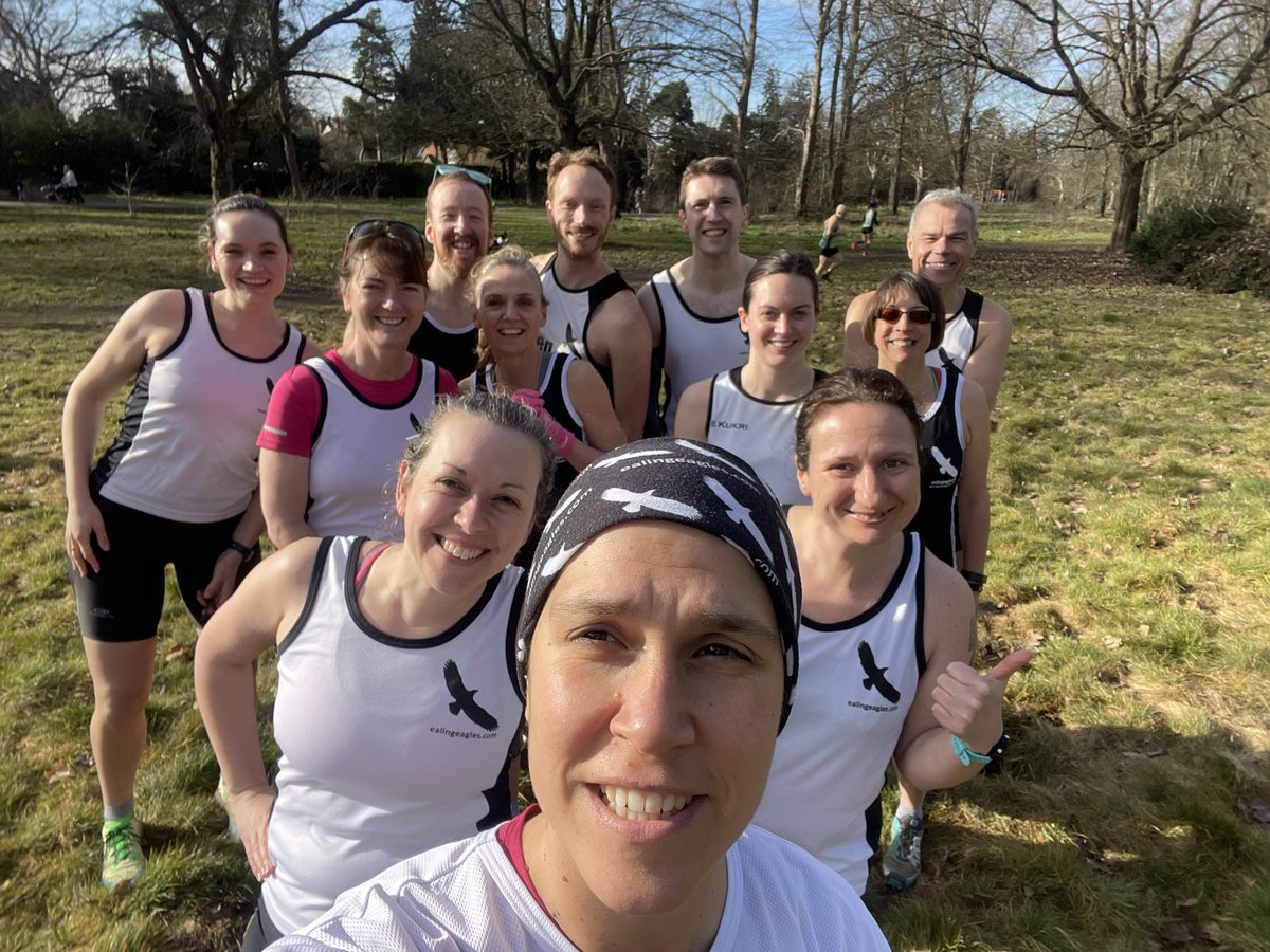 Well done to the group of 🦅 that turned up at Watford Park for the Cassiobury XC event of the Sunday League!