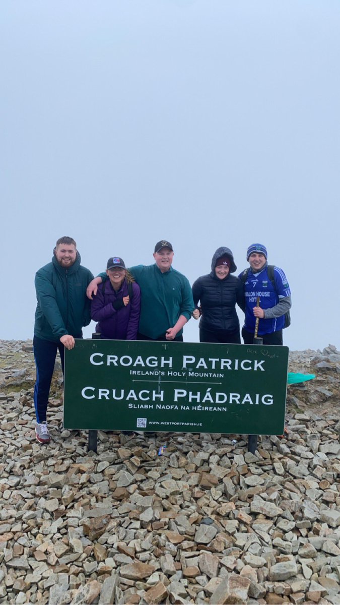 A great day for a great cause climbing croagh patrick in memory of my brother Nicky Connolly <a href="/ErinsOwnGaa/">Erins Own</a> <a href="/RNLI/">RNLI</a>