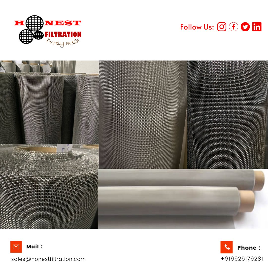 Honest_Filter's tweet photo. Stainless Steel Wire Mesh from Honest. #vibratingmesh #oilfilter #filtraion
#filterfactory #vibrating #sugarmill #medicine #metalfiber #petroleum #shaleshakerscreen #screenprinting #polymerfiltration #plasticfiltraton #filterbelt #plainmesh #dutchmesh #twillmesh #honestfiltration https://t.co/QzJfGKCw7h