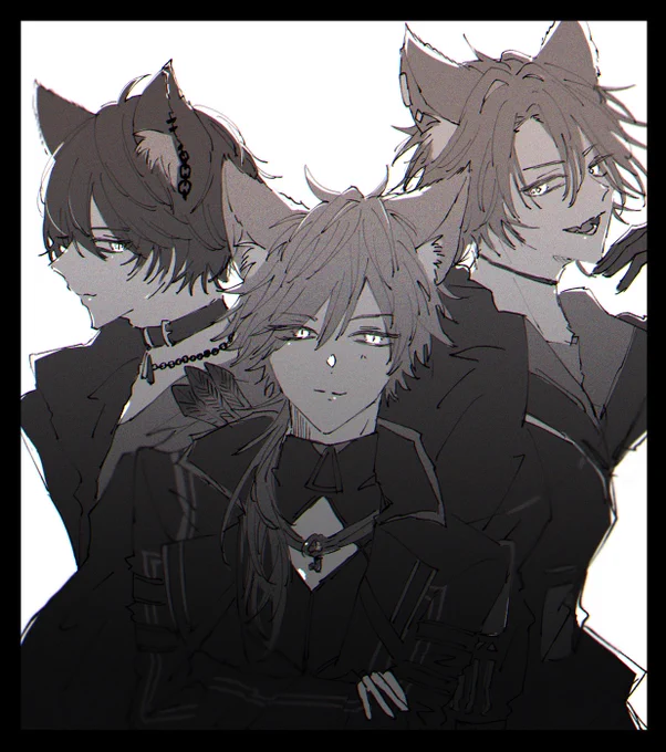 アニキ感…※犬耳 #イロ絵す #あるせこの絵見て元気出せ #わたらいらすと 