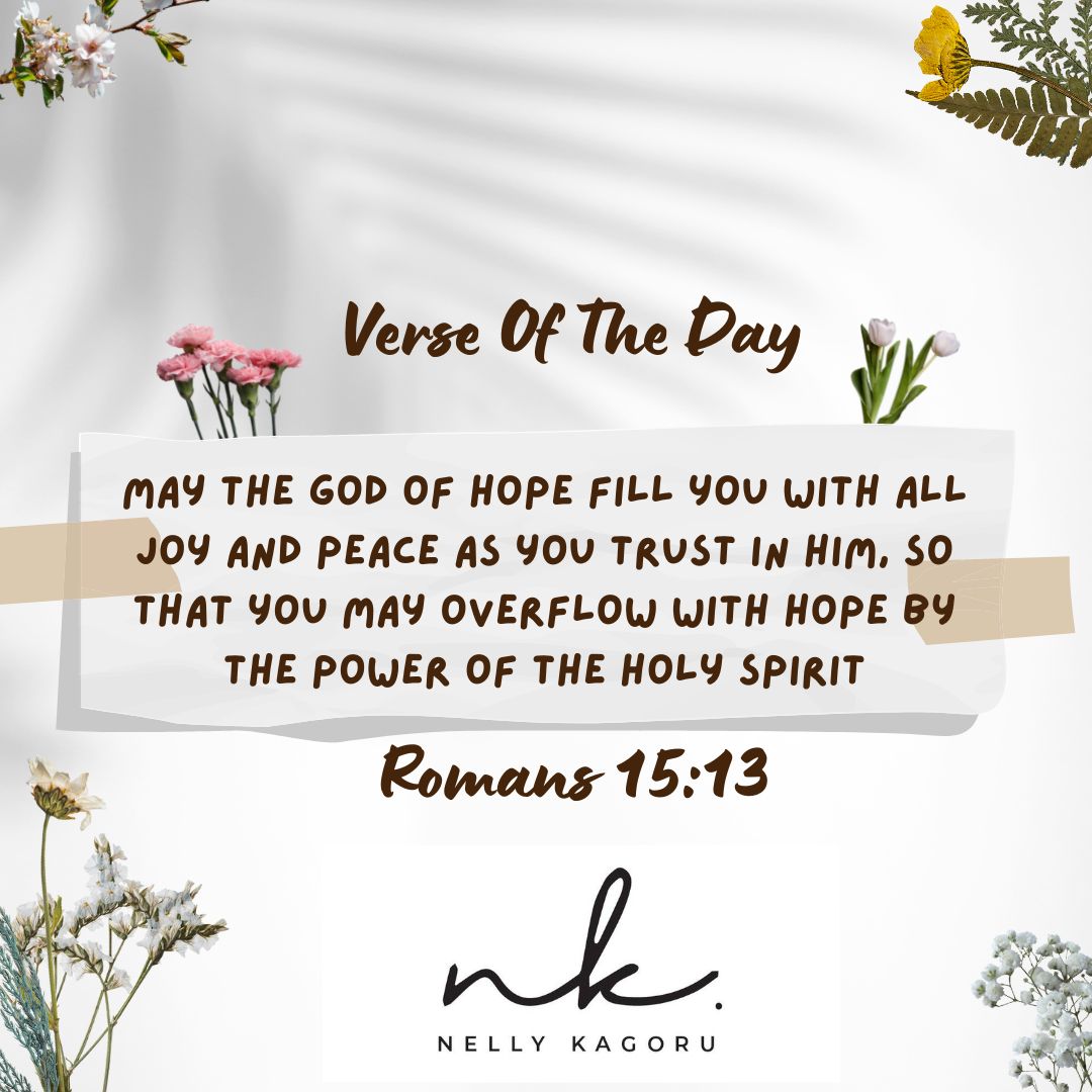 NellyKagoru's tweet photo. Verse Of The Day 
Romans 15:13

Have a Blessed Day https://t.co/P0Z9Uhtps8