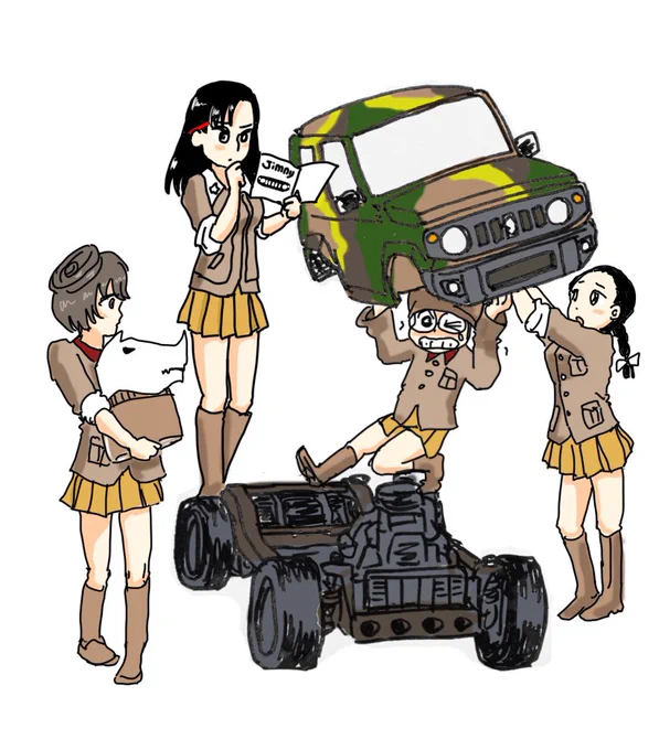 #太ももは太いから太ももっていうんだよ全部ガルパン… 