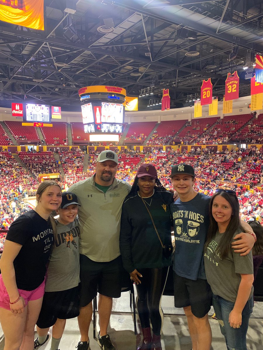 Great day for my family and <a href="/MTechHoops/">Montana Tech Basketball 🏀⚒️</a>! <a href="/michaelure42/">Michael Ure</a> hits the buzzer beater for the Tech win, while we were watching ASU pick up a big win in Tempe! Big thanks to <a href="/Asa1Williams/">Asa Williams</a>’s mom Tameka for the hospitality! 
#RollDiggs