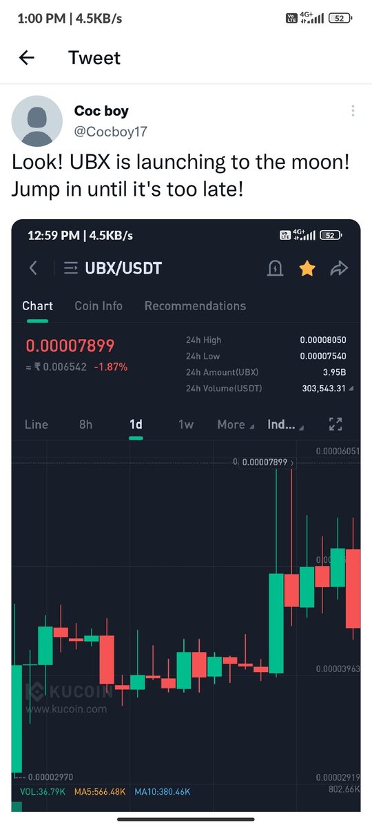 Prosenjit9635's tweet photo. Look #UBX is launching to the moon! Hurry up to join in! https://t.co/oGh27ire1l https://t.co/LVLyp2naeM