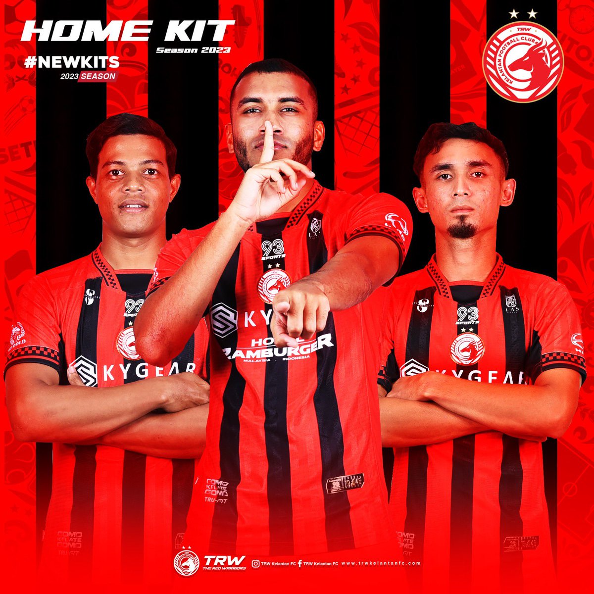 JERSI HOME 2023 🔴⚪

Memperkenalkan jersi rasmi HOME 2023 yang hadir dengan warna merah hitam.

#GomoKelateGomo #ThePowerOfGomoMindset #trwday2023 #Homekit #Zamburger #lascoffee