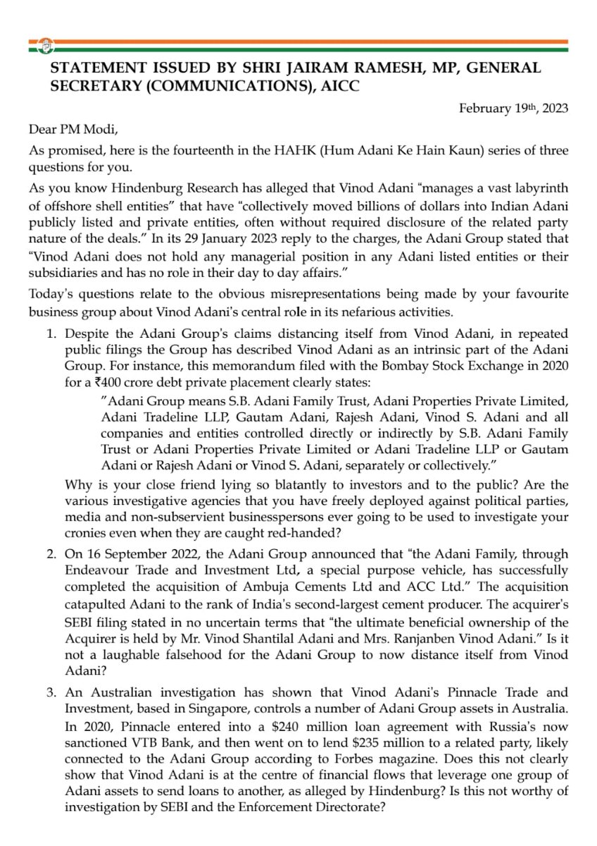 Jairam_Ramesh's tweet photo. Just because the PM is Mauni Baba on this issue (like on Chinese incursions) it doesnt mean we stop asking questions of him. Here is HAHK (Hum Adanike Hain Kaun)-14.

Chuppi Todiye Pradhan Mantriji https://t.co/UCGw8MsoPk