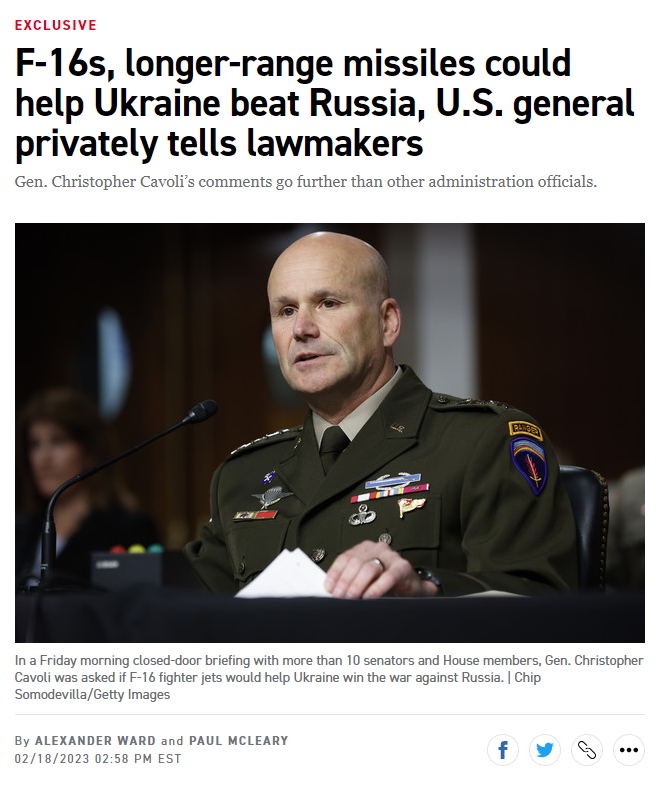 Clash Report on Twitter "US Army Gen. Christopher Cavoli, NATO's
