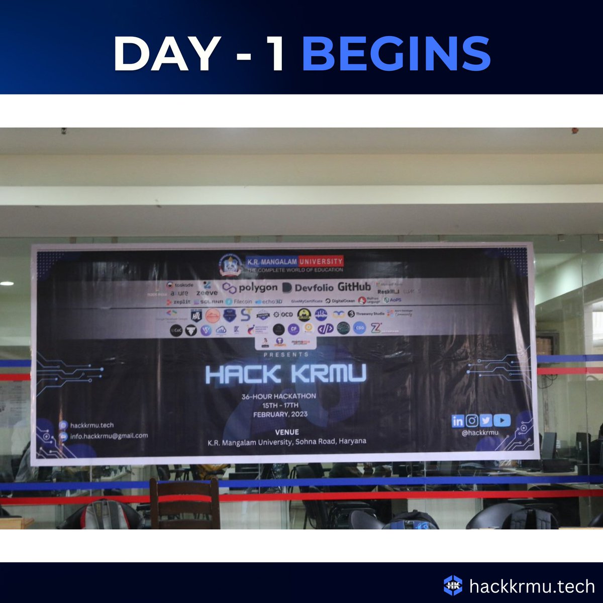 HackKrmu's tweet photo. Start of Day 1 of #hackkrmu2 has been nothing short of incredible! π₯Participants have been working tirelessly, developing innovative solutions and building prototypes that could potentially change the world.
#hackkrmu2023 #hackathon https://t.co/o3cEtunofW