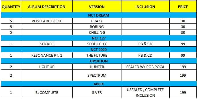 candytuft_phgo's tweet photo. ONHAND EXO & MORE ALBUMS
PRICE STARTS @ 30 PESO
SEE PHOTO FOR MORE DETAILS
DM OR COMMENT TO ORDER/RESERVE
#ctph #ctph_onhand
EXO NCT WayV Enhypen AB6IX 업텐션 Up10tion https://t.co/zJXkLL0Uxd